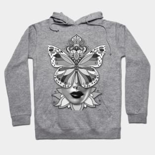 Creative Mandala Butterfly Woman Face 1 Hoodie